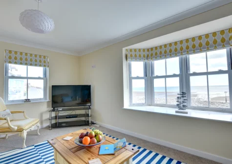 The living room at Cockleshell, Amroth