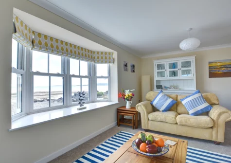The living room at Cockleshell, Amroth