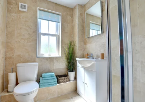 Bedroom #1 en-suite shower room at Cockleshell, Amroth