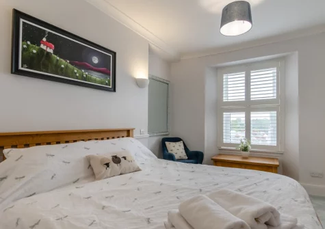 Bedroom #1 at Cove Apartment, Tenby