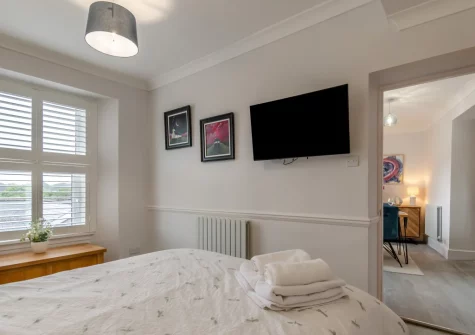 Bedroom #1 at Cove Apartment, Tenby