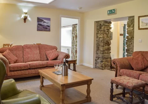 The living room at Cowslip Cottage, Keeston