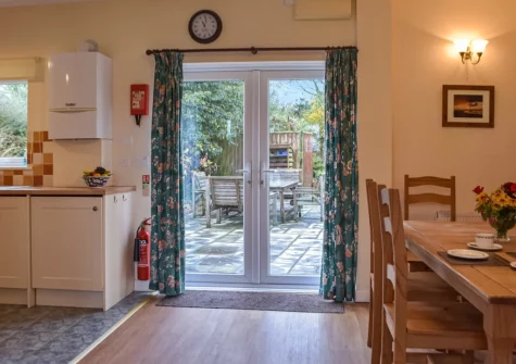 The kitchen & dining area at Cowslip Cottage, Keeston