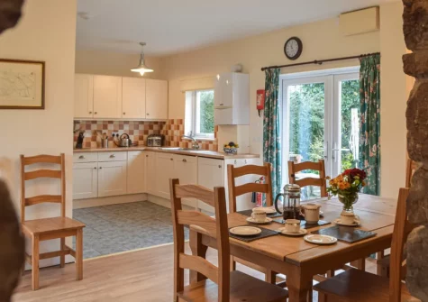 The kitchen & dining area at Cowslip Cottage, Keeston