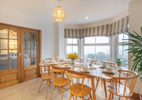 The dining area at Craigwen, Mynytho