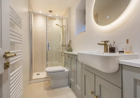 Bedroom #2 en-suite shower room at Craigwen, Mynytho