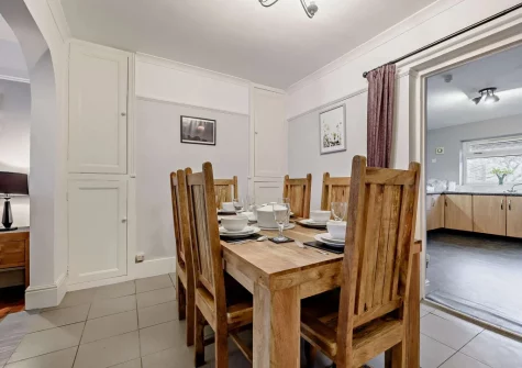 The dining area at Cresborough, Tenby