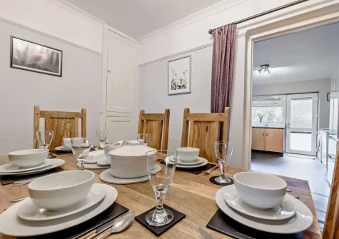 The dining area at Cresborough, Tenby