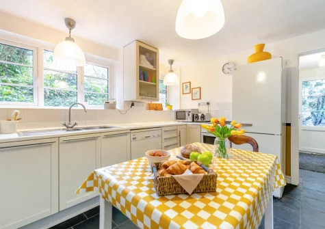 The kitchen at Curlew Cottage, Manorbier