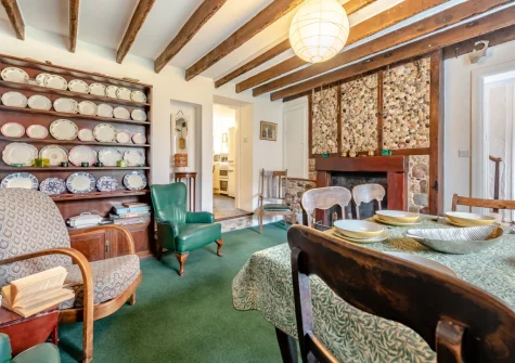 The dining room at Curlew Cottage, Manorbier