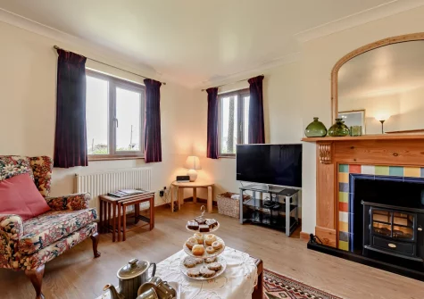 The living room at Curlew House, Broad Haven