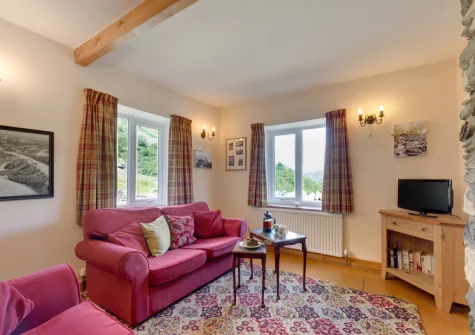 The living room at Cwm Glas Bach, Nant Peris