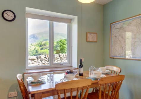 The dining area at Cwm Glas Bach, Nant Peris