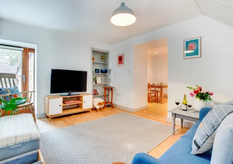 The living room at Cwt y Bugail, Rhoscefnhir