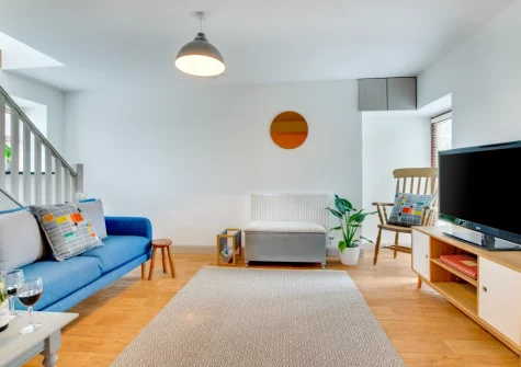 The living room at Cwt y Bugail, Rhoscefnhir