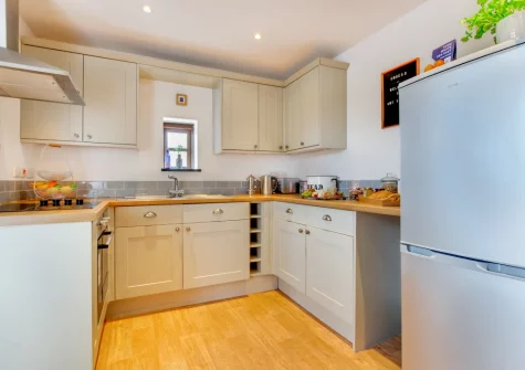 The kitchen at Cwt y Bugail, Rhoscefnhir