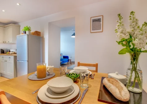 The dining area at Cwt y Bugail, Rhoscefnhir