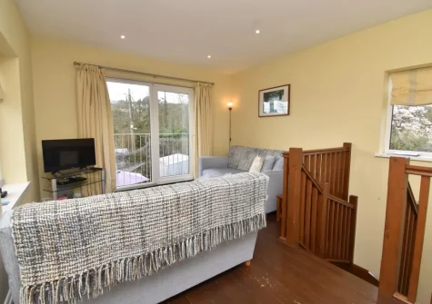 The living area at Delfryd Cottage, Saundersfoot