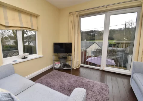 The living area at Delfryd Cottage, Saundersfoot