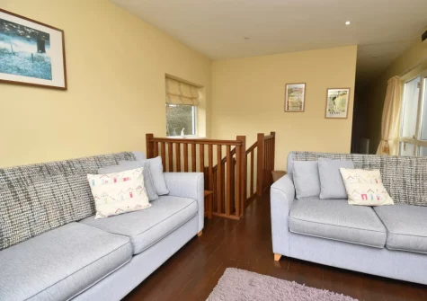 The living area at Delfryd Cottage, Saundersfoot