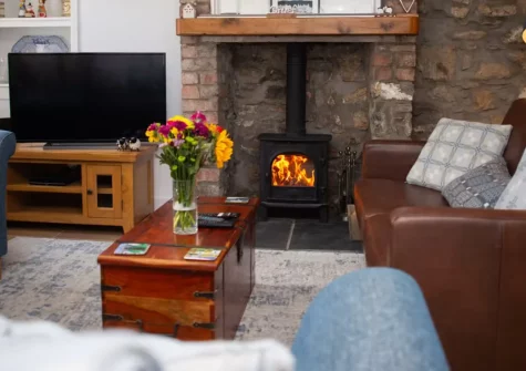 Derwen House, Newport is a charming three-bedroom stone cottage in the heart of this vibrant coastal town, featuring a warming log burner, large enclosed garden with sunny patio, and easy access to the Pembrokeshire Coast Path and Nevern Estuary.