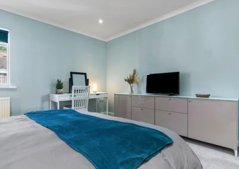 Bedroom #1 at Dolphins Apartment, Saundersfoot