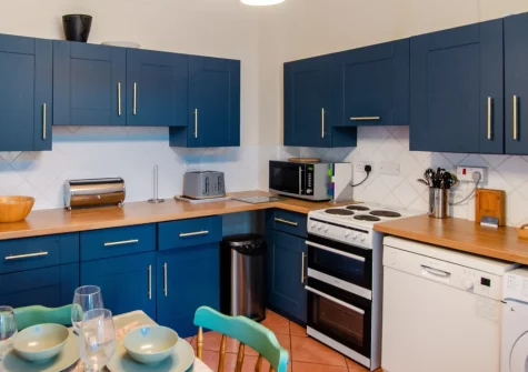 The kitchen at Dragon Cottage, Tenby