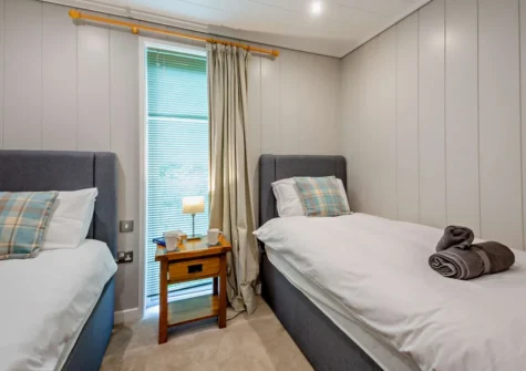 Bedroom #2 at Dragonfly Lodge, Tyn-y-Groes