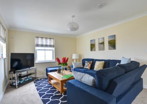 The living room at Driftwood, Amroth