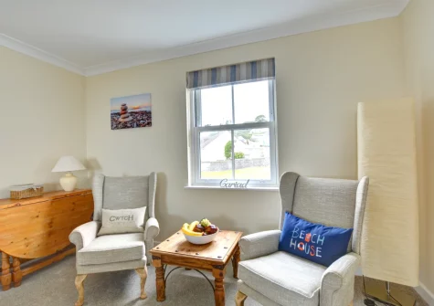 The living room at Driftwood, Amroth