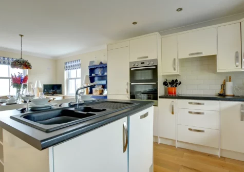 The kitchen at Driftwood, Amroth