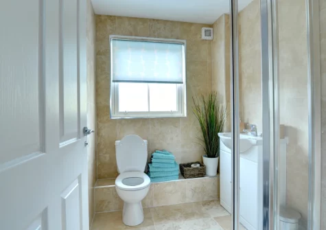 Bedroom #2 en-suite shower room at Driftwood, Amroth