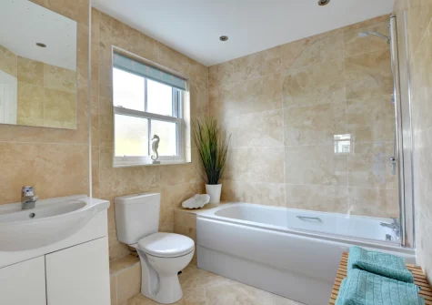 The bathroom at Driftwood, Amroth