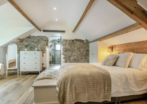 Bedroom #1 at Drws Y Coed, Capel Curig