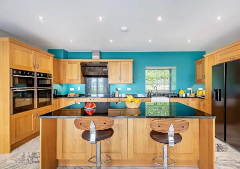 The kitchen at Dwyryd Estuary View, Talsarnau