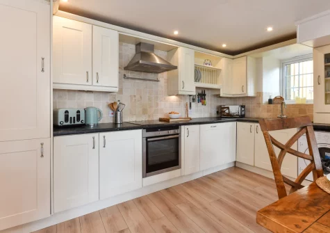The kitchen at Egryn Bach, Abersoch