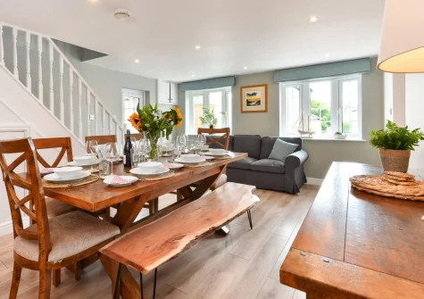 The dining area at Egryn Bach, Abersoch