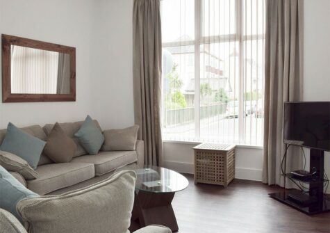 The living area at Ein Lle, Tenby