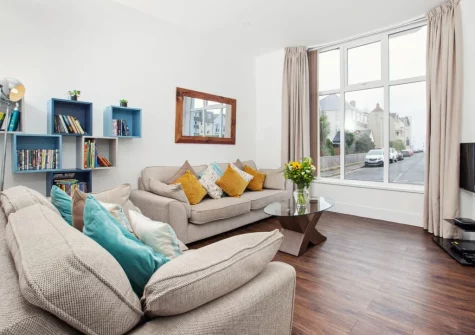 The living room at Ein Lle, Tenby