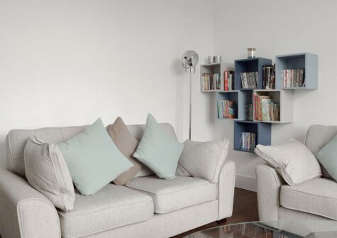 The living area at Ein Lle, Tenby