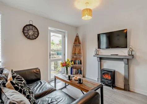 The living area at Foxglove Cottage, Broad Haven