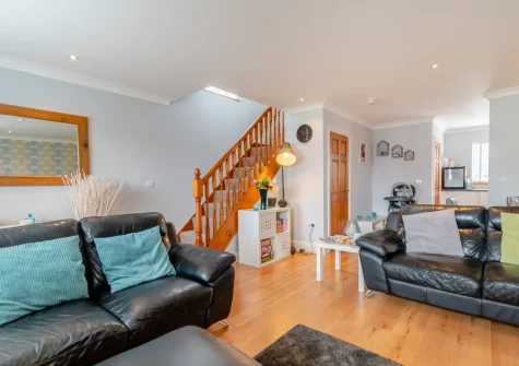 The living area at Freshwater Sea View, Freshwater East