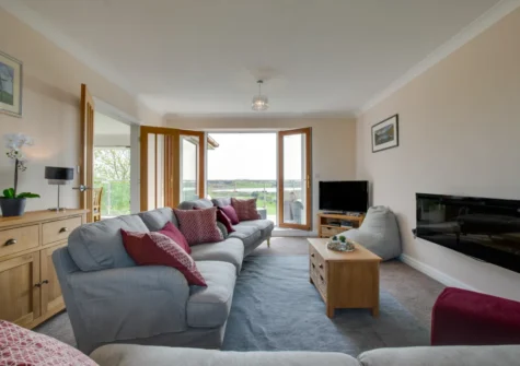 The living room at Ger y Bont, Valley