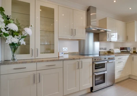 The kitchen at Ger y Bont, Valley