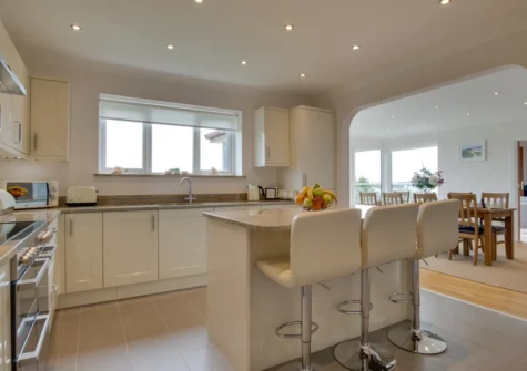 The kitchen at Ger y Bont, Valley