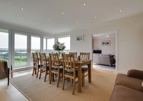 The dining room at Ger y Bont, Valley