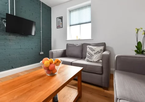 The cosy snug at Geufron House, Aberdaron