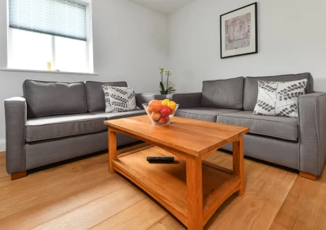 The cosy snug at Geufron House, Aberdaron
