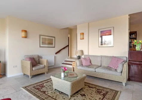 The living room at Glendale, Saundersfoot