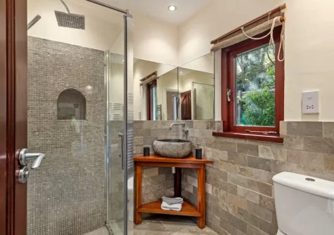 The shower room at Glendale, Saundersfoot